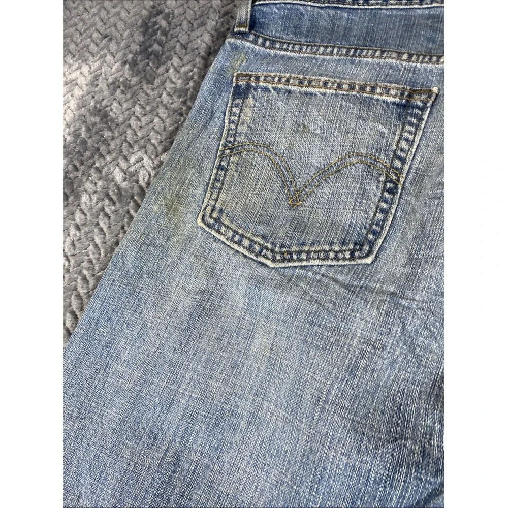 Y2K‎ Levi's 514 Relaxed Straight Fit Jeans W34 L30 Men's Blue Denim Medium Wash